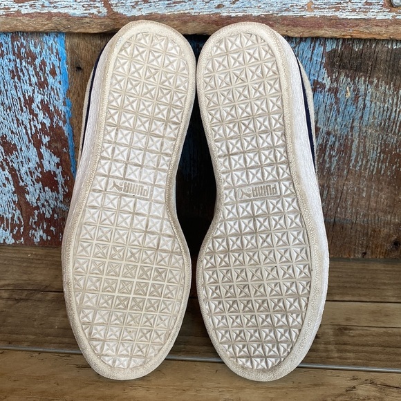 Puma Navy Suede Tennis Shoe - Picture 9 of 10